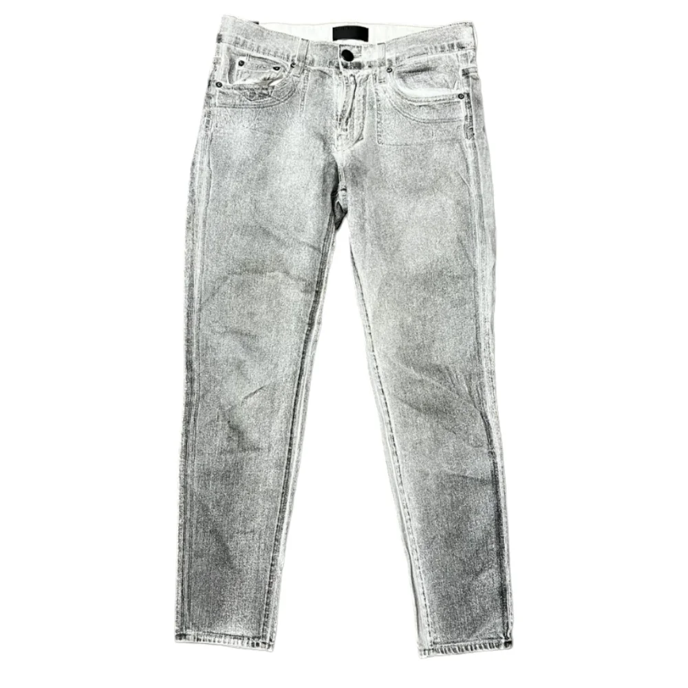 Vince Gray Five Pocket Relaxed Rolled Stone Wash Jeans sz 25